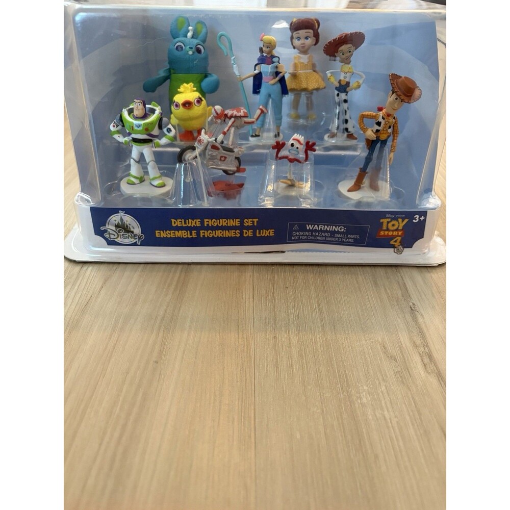 Disney Parks Toy Story 4 Figurine Deluxe Play Set Pixar Cake Toppers 9 pc.